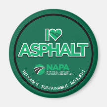 I Love Asphalt Magnet