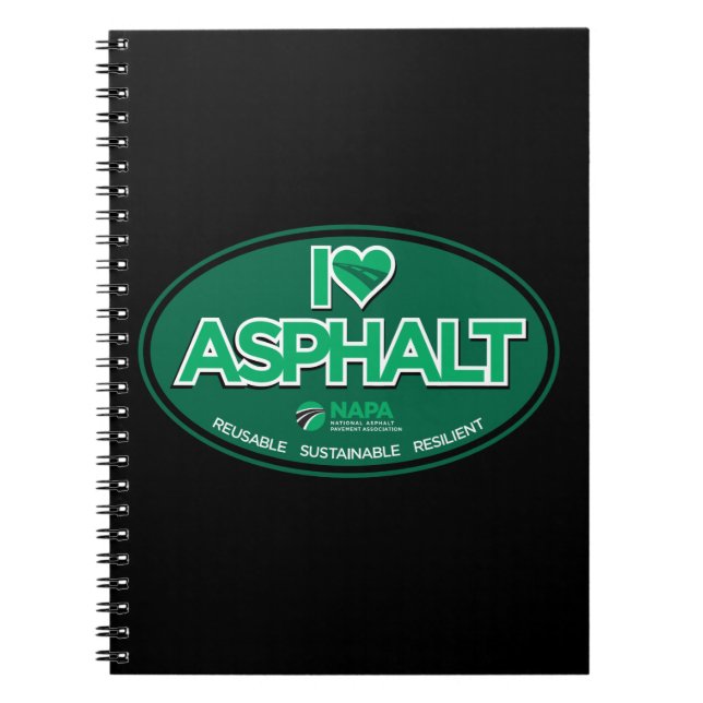 I Love Asphalt Notebook (Front)