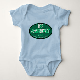 I Love Asphalt One-Piece Baby Bodysuit - Blue