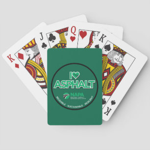 I Love Asphalt Playing Cards