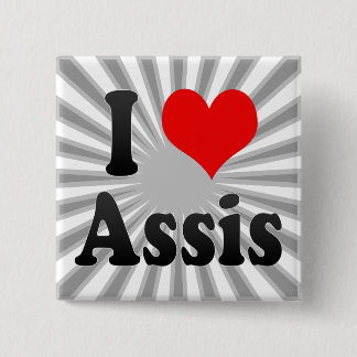 I Love Assis, Brazil 15 Cm Square Badge