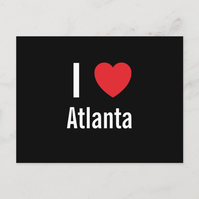 I love Atlanta Postcard (Front)