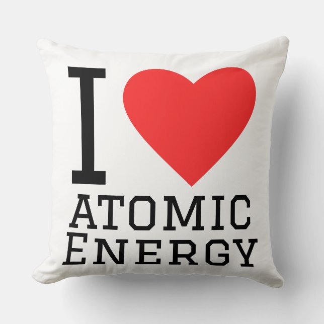 I love atomic energy  cushion (Front)