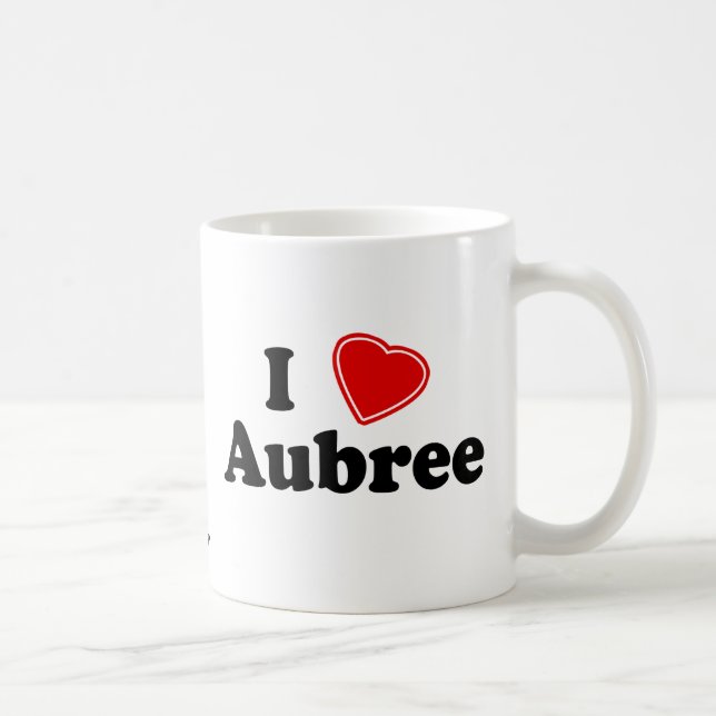 I Love Aubree Coffee Mug (Right)
