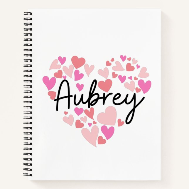 I love Aubrey Notebook (Front)