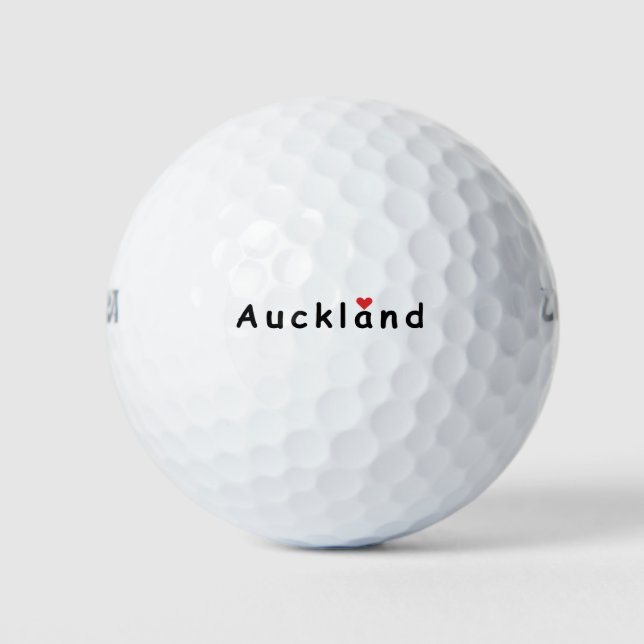 i love Auckland Golf Balls (Front)