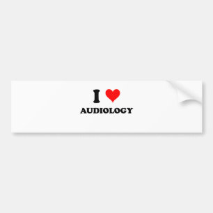 I Love Audiology Bumper Sticker