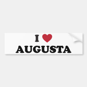 I Love Augusta Georgia Bumper Sticker
