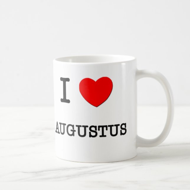 I Love Augustus Coffee Mug (Right)