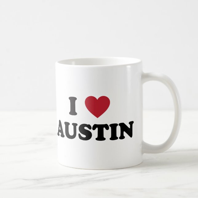 I Love Austin Coffee Mug (Right)