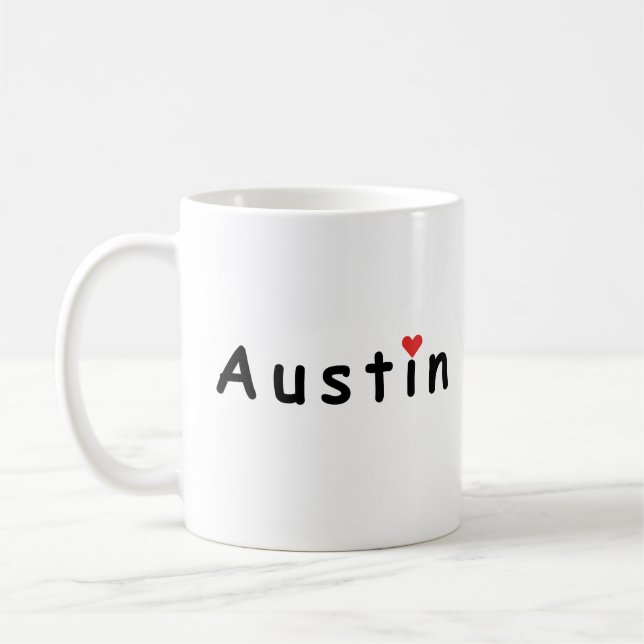 I love Austin  Coffee Mug (Left)