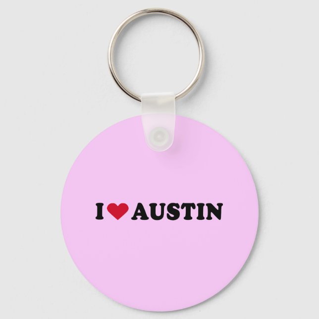 I LOVE AUSTIN / I HEART AUSTIN KEY RING (Front)