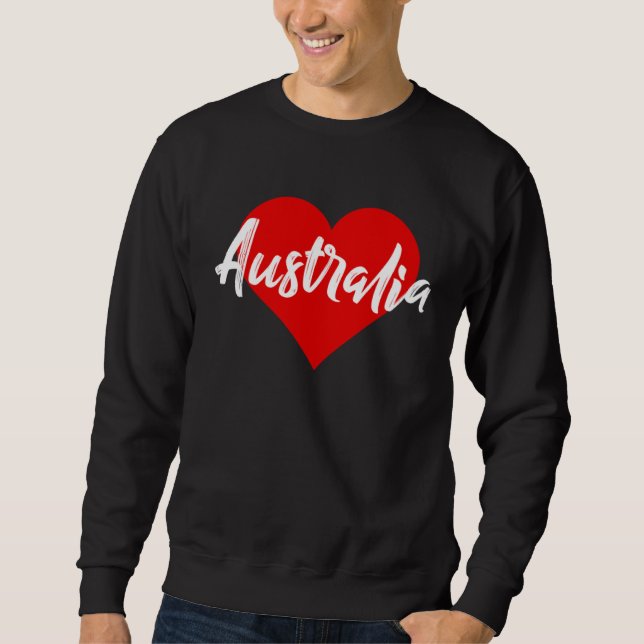 I Love Australia  Aussie   For Women Girls Sweatshirt (Front)