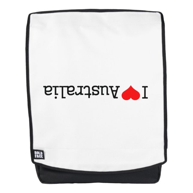 I Love Australia Backpack (Front)