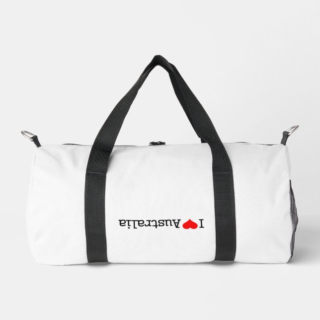 I Love Australia Duffle Bag (Front)