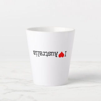 I Love Australia Latte Mug