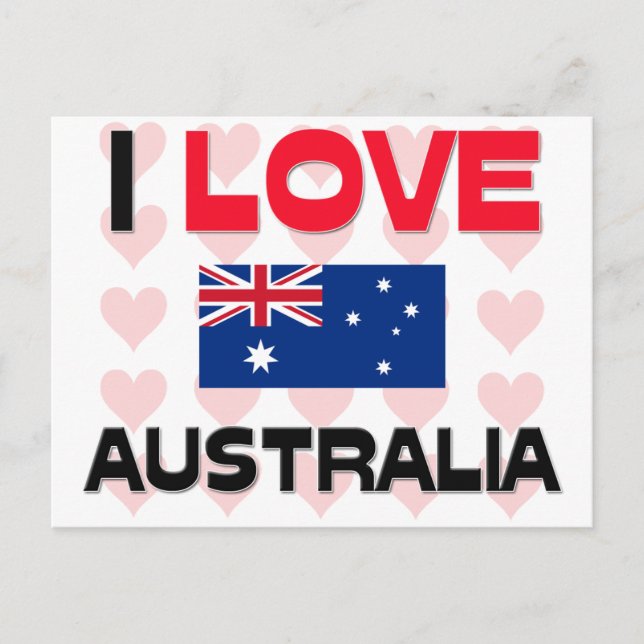 I Love Australia Postcard (Front)