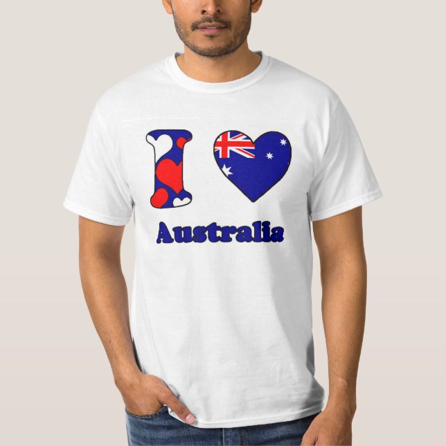 I Love Australia T-Shirt (Front)