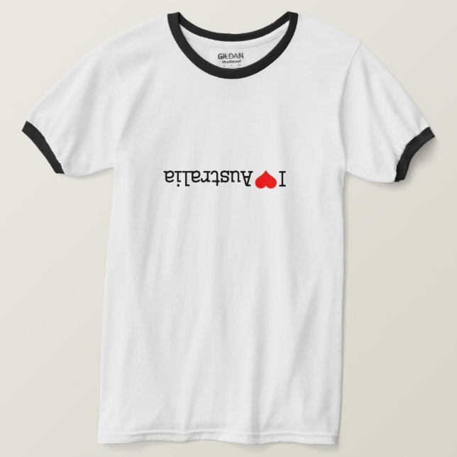 I Love Australia T-Shirt (Design Front)