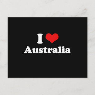 I Love Australia Tshirt Postcard