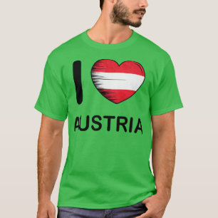 I Love Austria Flag My Home My Country 11 T-Shirt