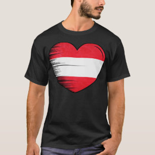 I Love Austria Flag My Home My Country 12 T-Shirt