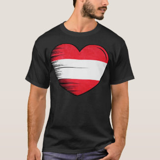 I Love Austria Flag My Home My Country 12 T-Shirt