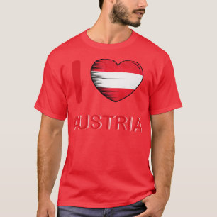 I Love Austria Flag My Home My Country 13 T-Shirt