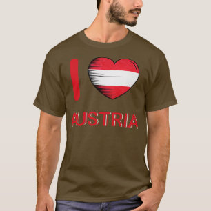 I Love Austria Flag My Home My Country 2 T-Shirt
