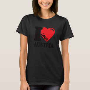 I Love Austria Homeland Austrian Flag 2 T-Shirt
