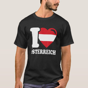 I Love Austria Homeland Austrian Flag 3 T-Shirt