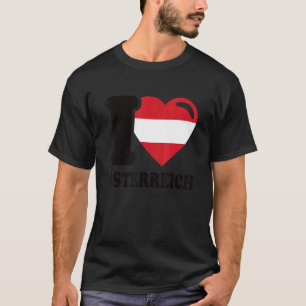 I Love Austria Homeland Austrian Flag 4 T-Shirt