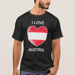 I Love Austria My Home My Country Heart Austria  3 T-Shirt