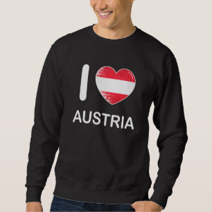 I Love Austria My Home My Country Heart Austria 4 Sweatshirt