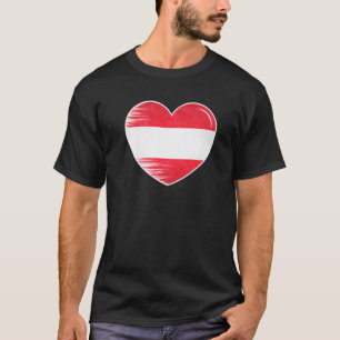 I Love Austria My Home My Country Heart Austria  8 T-Shirt