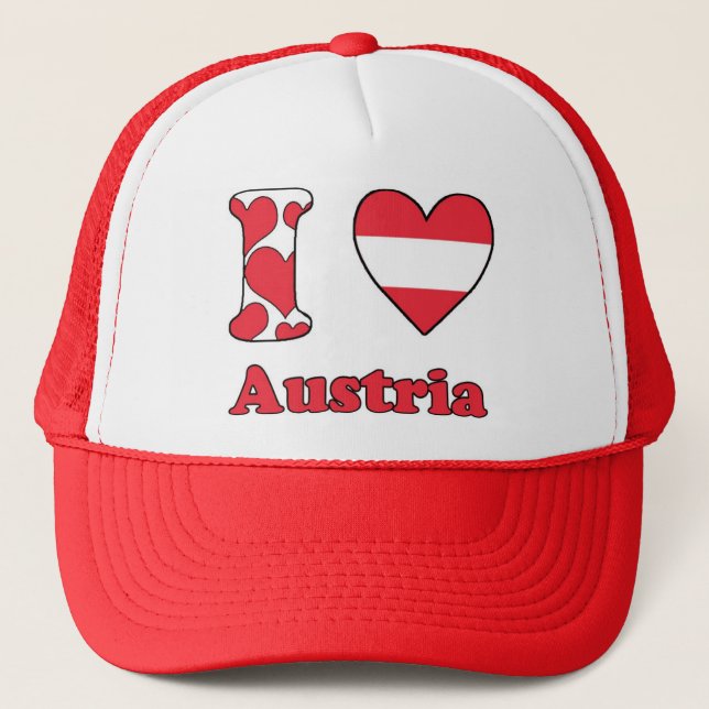 I love Austria Trucker Hat (Front)