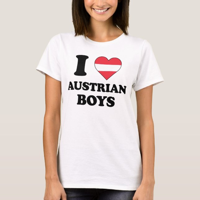 I love Austrian Boys T-Shirt (Front)