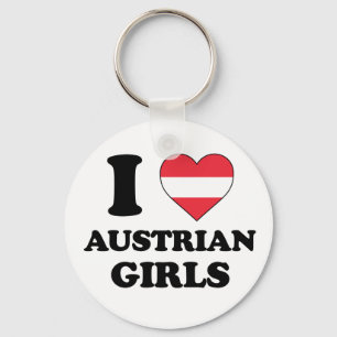 I love Austrian girls Key Ring