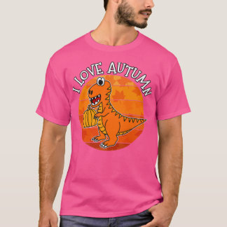 I Love Autumn Dinosaur, Fall TRe, Autumn 2022 T-Shirt