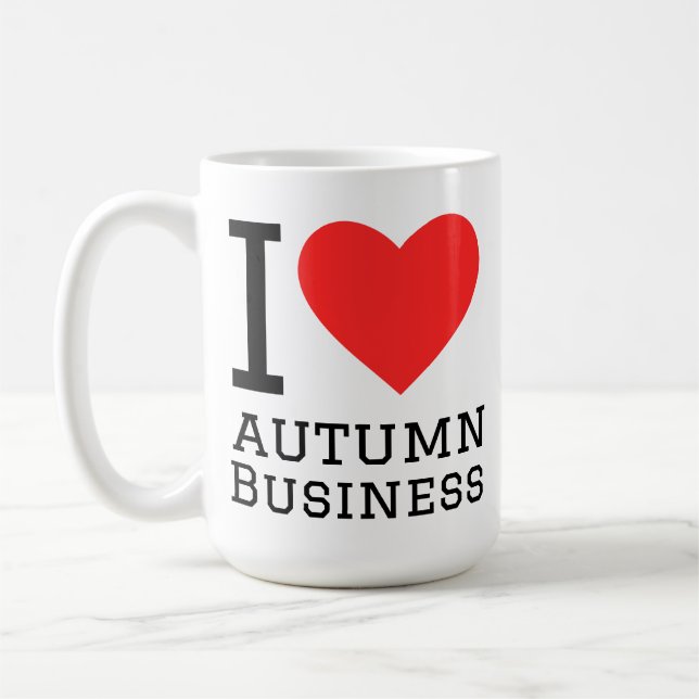 I love autumn outfit coffee mug (Left)