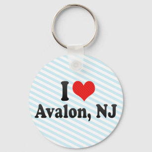 I Love Avalon, NJ Key Ring