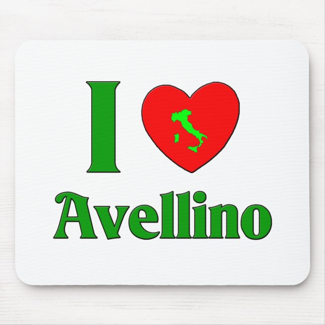 I Love Avellino Italy Mouse Pad (Front)