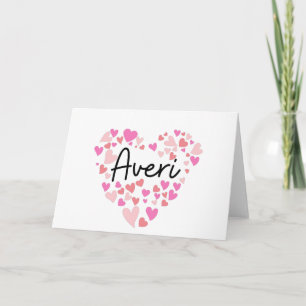 I love Averi - hearts for Averi Note Card