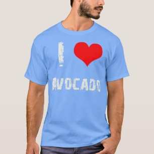 I love avocado guacamole vegan vegetarian vegetabl T-Shirt