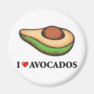 I Love Avocados Magnet