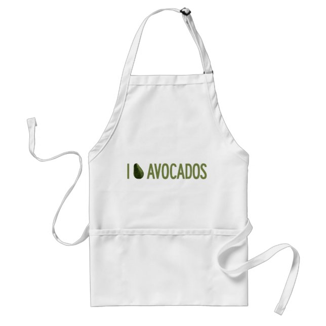 I Love Avocados Standard Apron (Front)