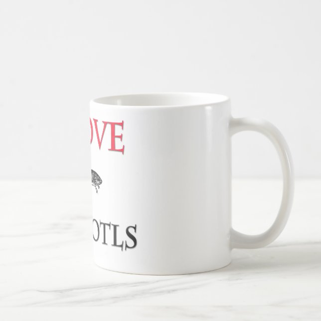 I Love Axolotls Coffee Mug (Right)