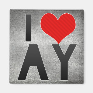 I Love AY Magnet