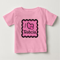 I Love Babcia Cute T-Shirt