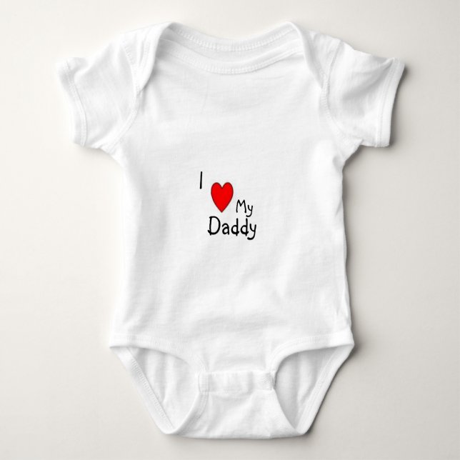 I Love. . . Baby Bodysuit (Front)